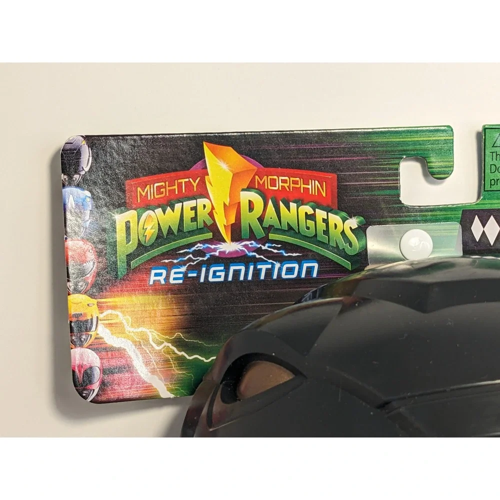 New Mighty‎ Morphin Power Rangers Re-Ignition Black Ranger Playmates Mask Kids